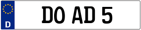 Trailer License Plate